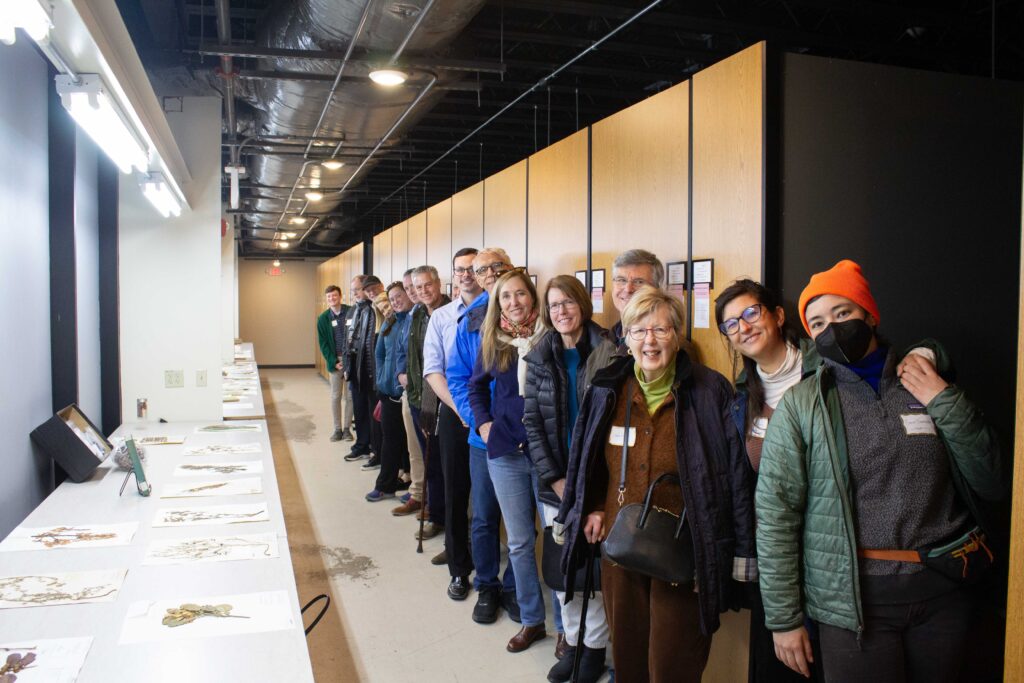 David Fairchild Society members taking the tour of the National Herbarium at the Arboretum